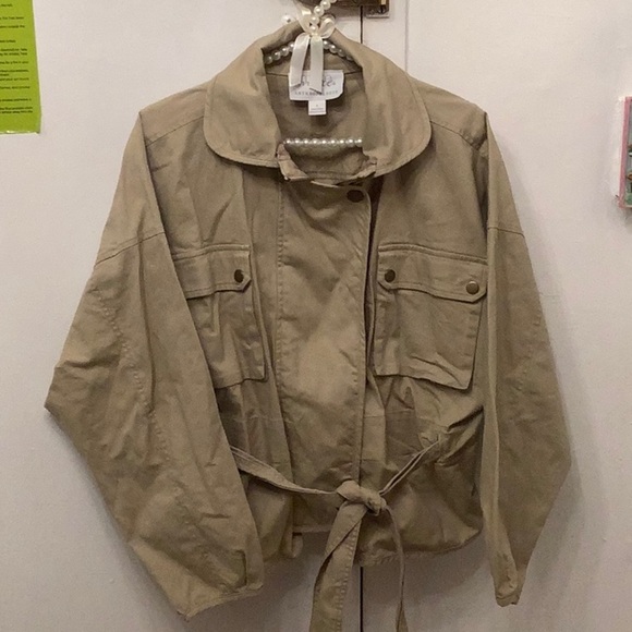 Anthropologie Jackets & Blazers - Anthropologie Mare Mare Utility Jacket Size Large Boho Crop Camel Color​​